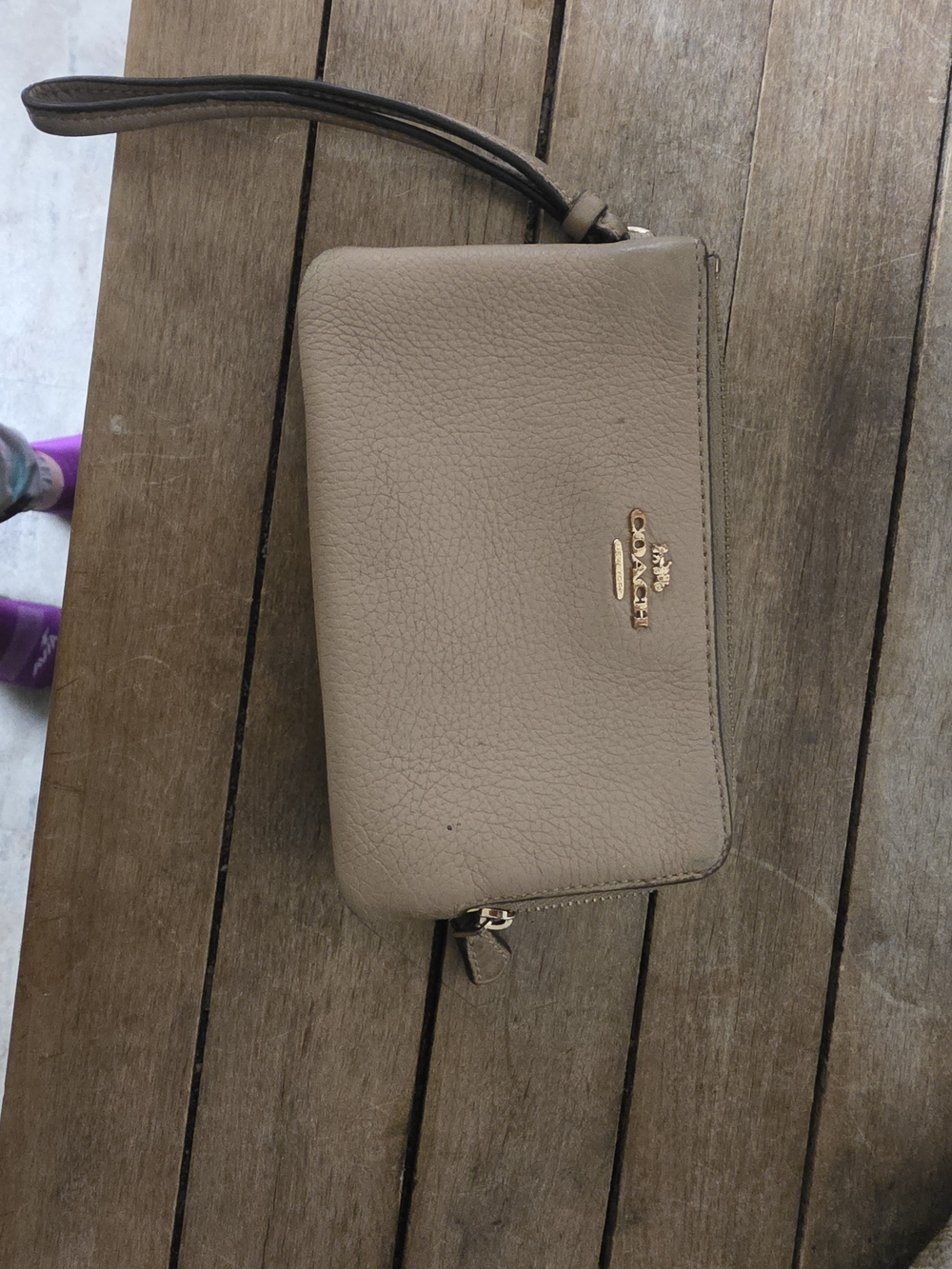 Coach  Leather Wristlet